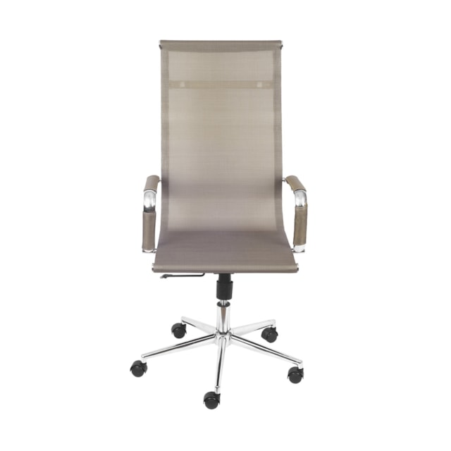 CADEIRA TELA ALTA TELA COBRE BASE RODÍZIO CADEIRA TELA ALTA TELA COBRE BASE RODÍZIO