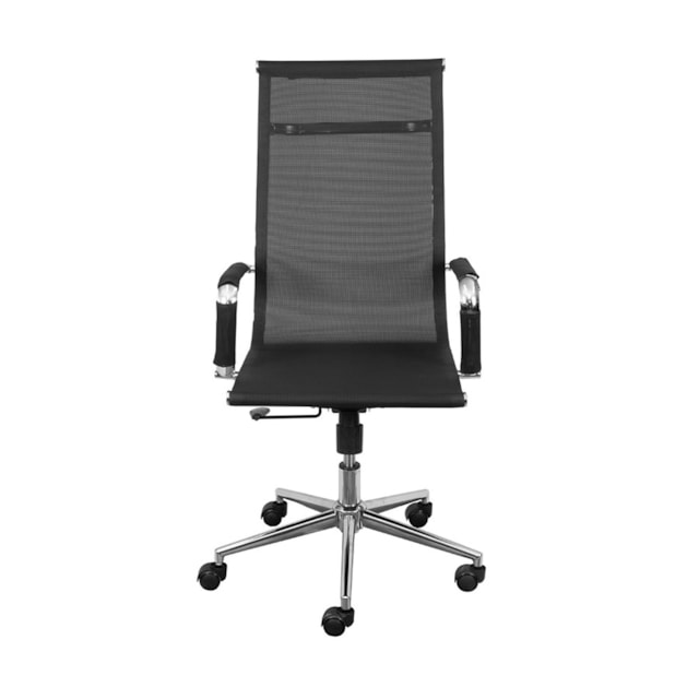 CADEIRA TELA ALTA TELA PRETA BASE RODÍZIO CADEIRA TELA ALTA TELA PRETA BASE RODÍZIO