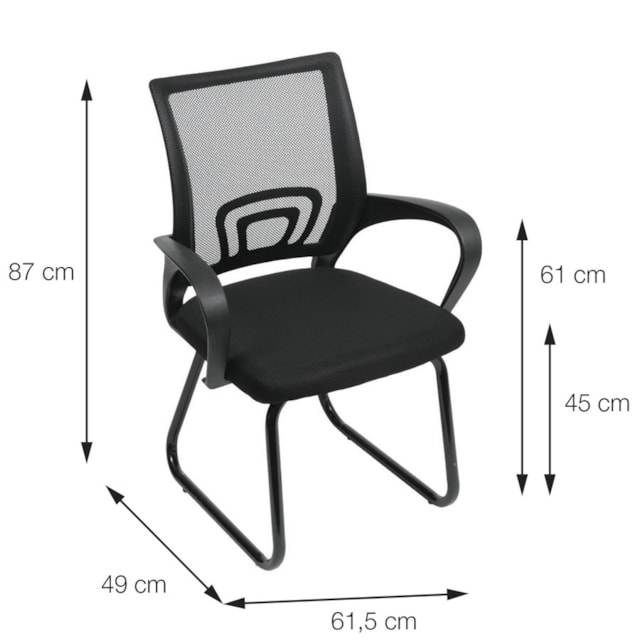CADEIRA TOK BRANCA BASE FIXA CADEIRA TOK BRANCA BASE FIXA