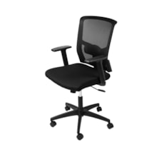 CADEIRA TOQUIO EM TECIDO PRETA BASE NYLON RODÍZIO CADEIRA TOQUIO EM TECIDO PRETA BASE NYLON RODÍZIO