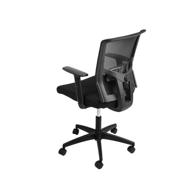 CADEIRA TOQUIO EM TECIDO PRETA BASE NYLON RODÍZIO CADEIRA TOQUIO EM TECIDO PRETA BASE NYLON RODÍZIO