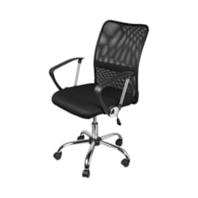 CADEIRA TORONTO CORINO/TELA PRETA BASE RODÍZIO CADEIRA TORONTO CORINO/TELA PRETA BASE RODÍZIO