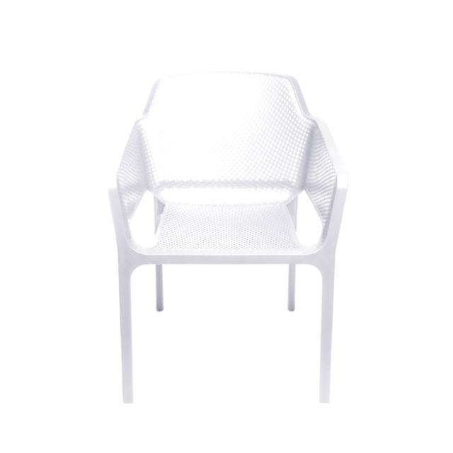 CADEIRA VEGA EM POLIPROPILENO BRANCA COM BRAÇO CADEIRA VEGA EM POLIPROPILENO BRANCA COM BRAÇO