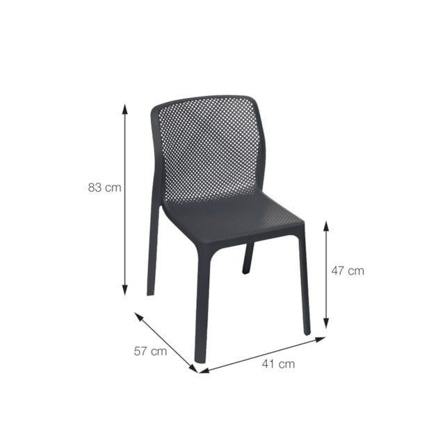 CADEIRA VEGA EM POLIPROPILENO FENDI CADEIRA VEGA EM POLIPROPILENO FENDI