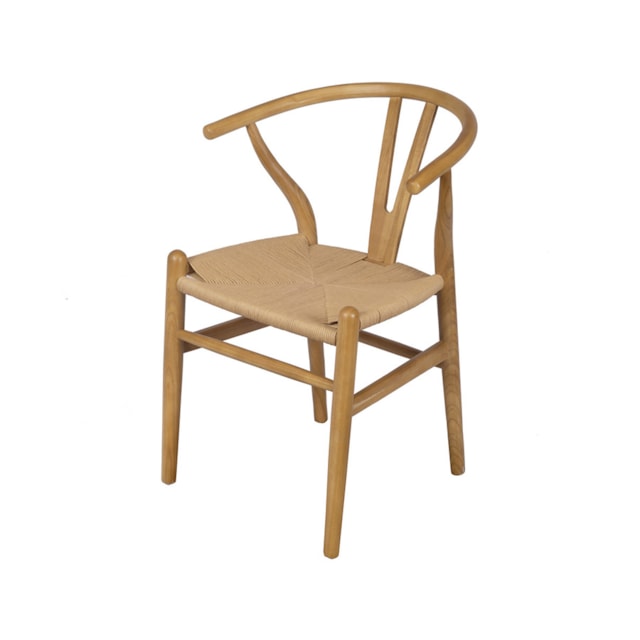 CADEIRA WISHBONE MADEIRA CLARA ASSENTO EM RATTAN CADEIRA WISHBONE MADEIRA CLARA ASSENTO EM RATTAN