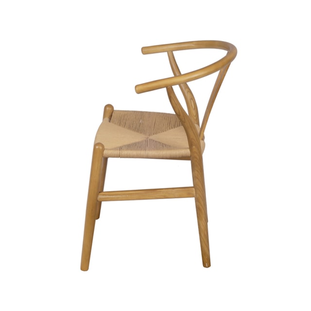 CADEIRA WISHBONE MADEIRA CLARA ASSENTO EM RATTAN CADEIRA WISHBONE MADEIRA CLARA ASSENTO EM RATTAN