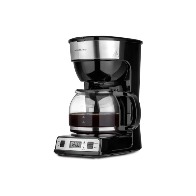 Cafeteira Digital Elétrica 32 Xícaras Jarra de Vidro c/ Colher Dosadora - Multilaser 127v