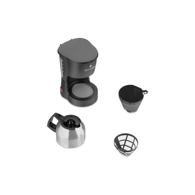 Cafeteira Elétrica 15 Xícaras Jarra Inox c/ Colher Dosadora - Multilaser 127v