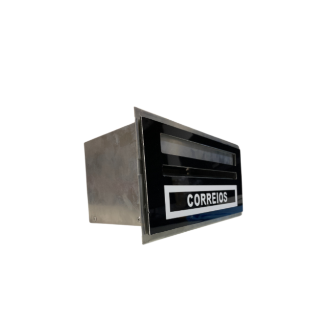 Caixa de Correio Alumínio Comum Preto - TELHA PRETO Caixa de Correio Alumínio Comum Preto - TELHA PRETO
