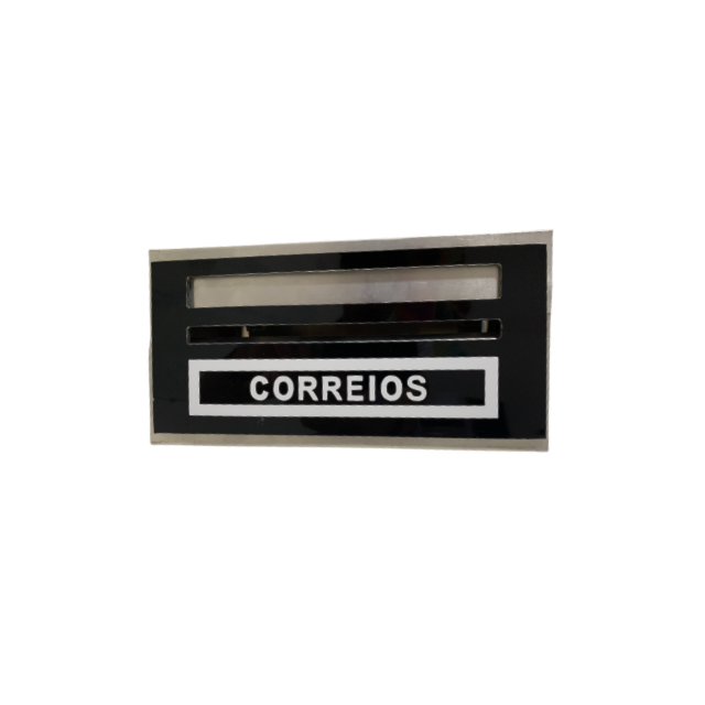 Caixa de Correio Alumínio Comum Preto - TELHA PRETO Caixa de Correio Alumínio Comum Preto - TELHA PRETO