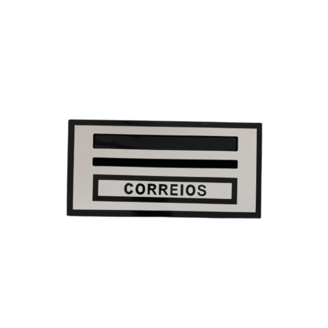 Caixa de Correio Cariri Branco com Preto - TELHA LUZ Caixa de Correio Cariri Branco com Preto - TELHA LUZ