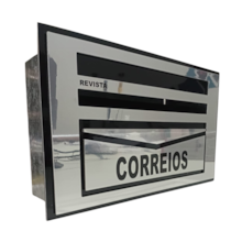 Caixa de Correio Cariri Espelhado Preto Grande - TELHA LUZ