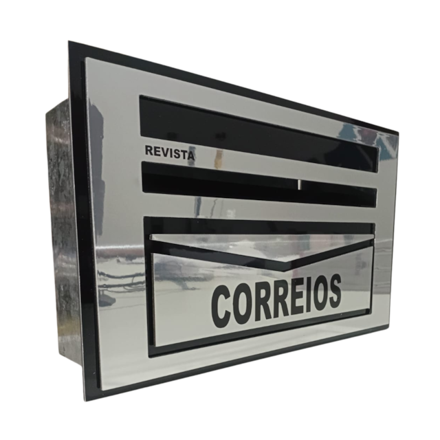 Caixa de Correio Cariri Espelhado Preto Grande - TELHA LUZ