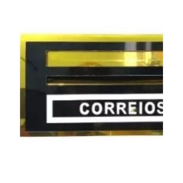 Caixa de Correio Cariri Preto com Ouro - TELHA LUZ