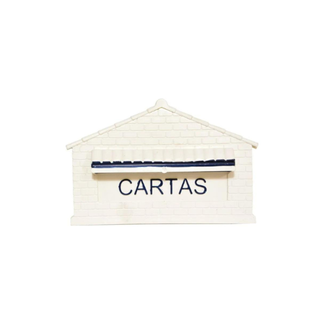 Caixa de Correio Colonial Pequena Branca - TELHA LUZ Caixa de Correio Colonial Pequena Branca - TELHA LUZ