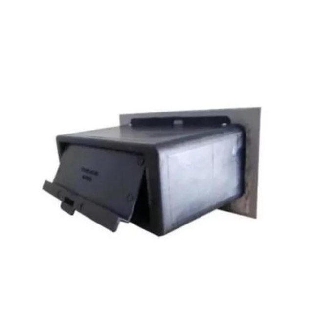 Caixa de Correio de Inox Comum ACM Mogno Pequeno - TELHA LUZ Caixa de Correio de Inox Comum ACM Mogno Pequeno - TELHA LUZ