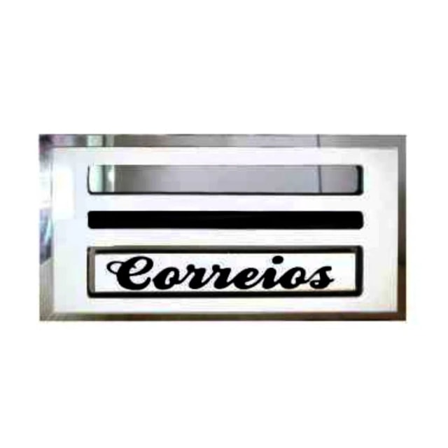 Caixa de Correio de Inox Comum Branco Adesivo - TELHA LUZ Caixa de Correio de Inox Comum Branco Adesivo - TELHA LUZ