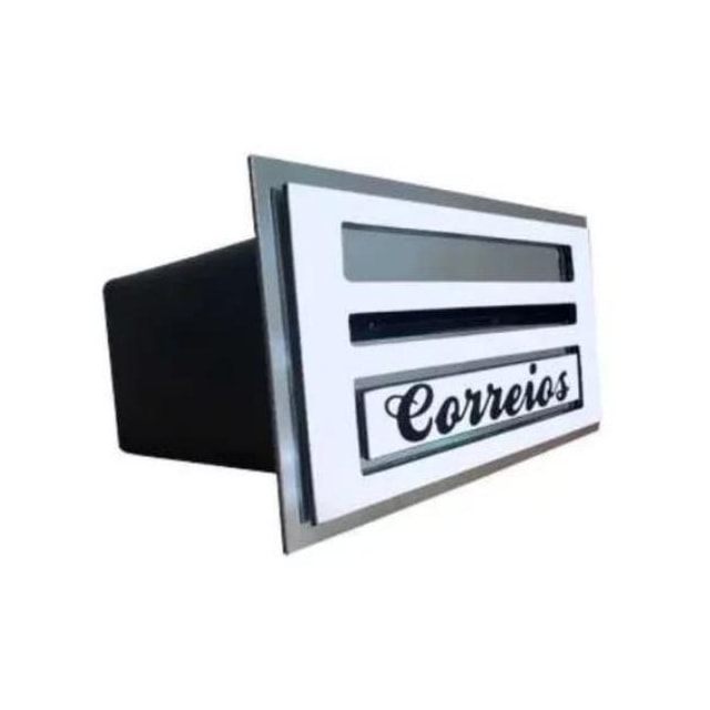Caixa de Correio de Inox Comum Branco para Jornal - TELHA LUZ Caixa de Correio de Inox Comum Branco para Jornal - TELHA LUZ