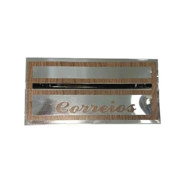 Caixa de Correio de Inox Comum Mogno Adesivo - TELHA LUZ Caixa de Correio de Inox Comum Mogno Adesivo - TELHA LUZ
