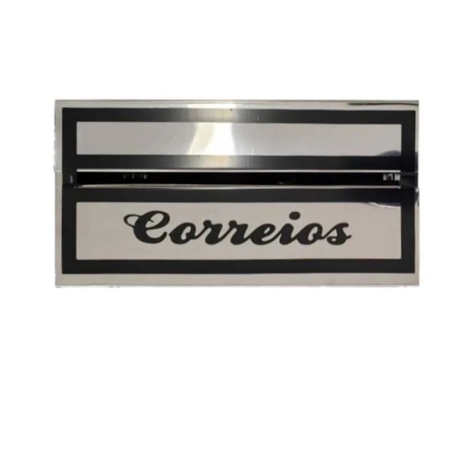 Caixa de Correio de Inox Comum Preto Adesivo - TELHA LUZ Caixa de Correio de Inox Comum Preto Adesivo - TELHA LUZ