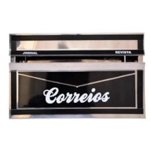 Caixa de Correio de Inox Comum Preto para Jornal - TELHA LUZ Caixa de Correio de Inox Comum Preto para Jornal - TELHA LUZ