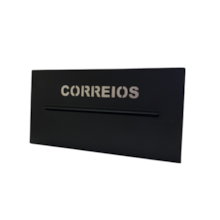 Caixa de Correios Galvalume Preta - UNIÃO INOX Caixa de Correios Galvalume Preta - UNIÃO INOX