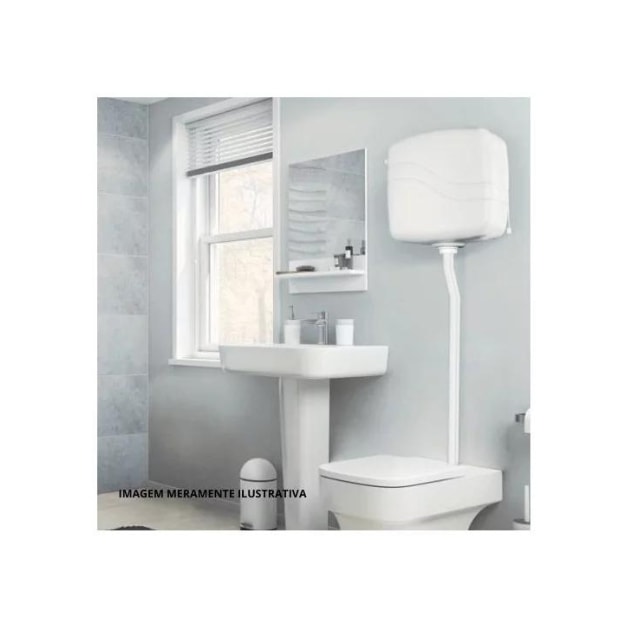 Caixa de Descarga Branca De 6,8 a 9 Litros- GRANPLAST Caixa de Descarga Branca De 6,8 a 9 Litros- GRANPLAST