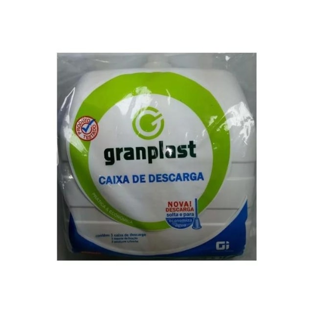 Caixa de Descarga Branca De 6,8 a 9 Litros- GRANPLAST Caixa de Descarga Branca De 6,8 a 9 Litros- GRANPLAST