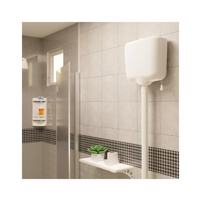 Caixa de Descarga Branca De 6,8 a 9 Litros- GRANPLAST Caixa de Descarga Branca De 6,8 a 9 Litros- GRANPLAST