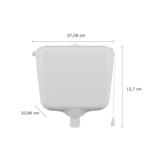 Caixa de Descarga Controlada 9 Litros C17 Branca - ASTRA Caixa de Descarga Controlada 9 Litros C17 Branca - ASTRA