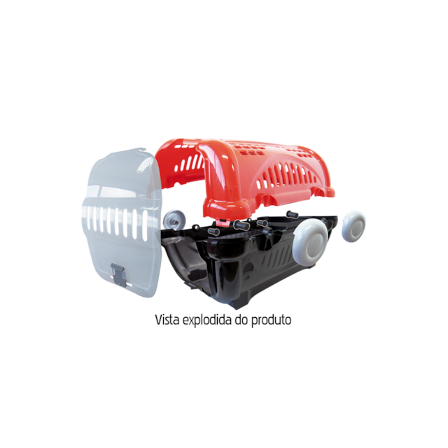 Caixa de Transporte Luxo N2 Rosa - Furacão Pet Caixa de Transporte Luxo N2 Rosa - Furacão Pet