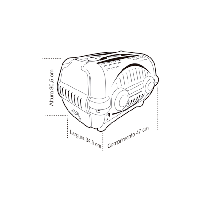 Caixa de Transporte Luxo N2 Rosa - Furacão Pet