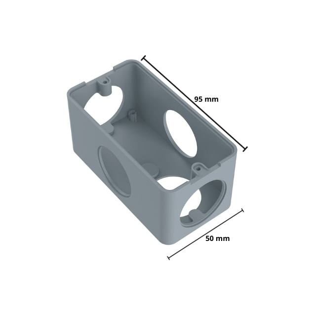 Caixa para Condulete 1.1/2" e 3/4" com 6 Entradas Cinza - Andaluz