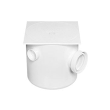 Caixa Sifonada 250x250x75 Quadrada Branca - HERC