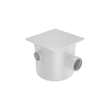 Caixa Sifonada Branca de PVC 250 x 230 x 75 - FORTLEV Caixa Sifonada Branca de PVC 250 x 230 x 75 - FORTLEV