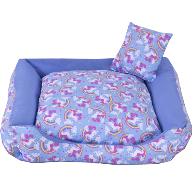 Cama Para Pet Cães e Gatos Unicolors Azul Deccoralle Grande