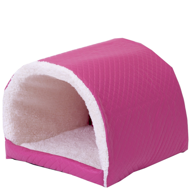 Cama Pet para Cachorro ou Gato Iglu Toca Sherpa Deccoralle Rosa