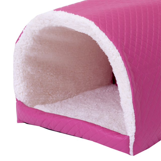 Cama Pet para Cachorro ou Gato Iglu Toca Sherpa Deccoralle Rosa