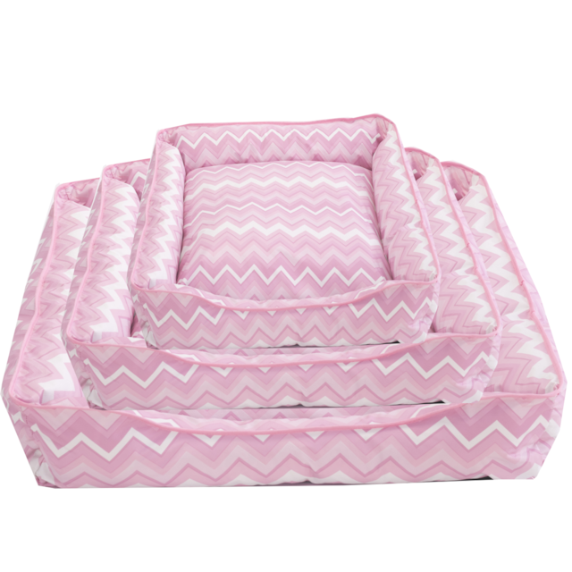 Cama Pet  Zig Rosa  Impermeável Deccoralle Médio