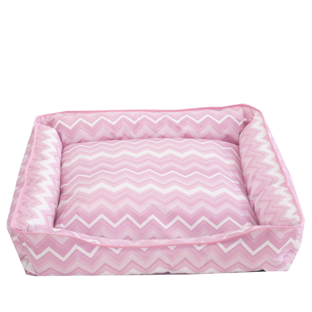 Cama Pet  Zig Rosa  Impermeável Deccoralle Médio