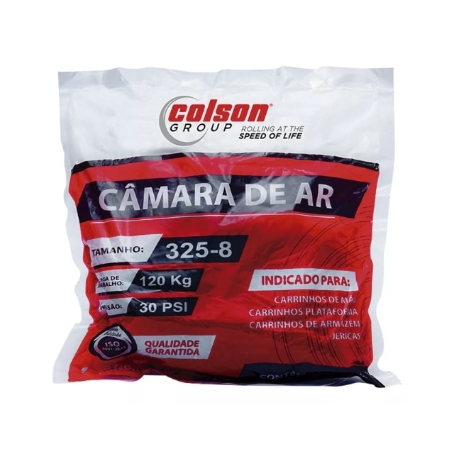 Câmara De Ar Para Carriola Carrinho De Mão 3.25 x 8" - Colson Câmara De Ar Para Carriola Carrinho De Mão 3.25 x 8" - Colson