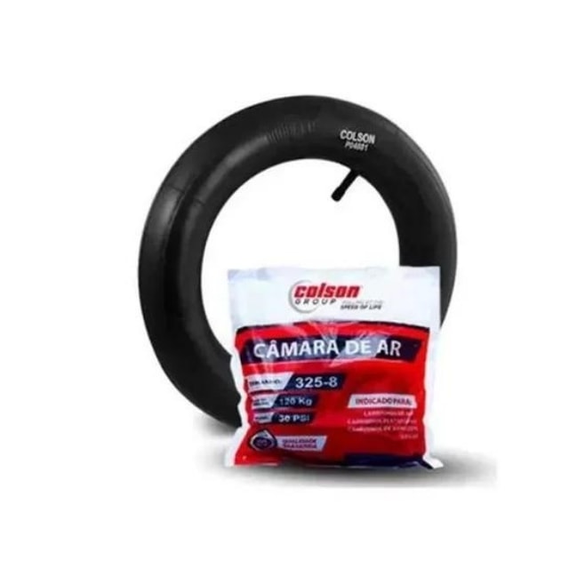 Câmara De Ar Para Carriola Carrinho De Mão 3.25 x 8" - Colson Câmara De Ar Para Carriola Carrinho De Mão 3.25 x 8" - Colson