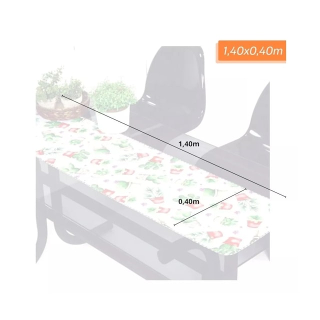 Caminho de Mesa Estampado Cacto 1,40x0,40 Tecido Oxford Caminho de Mesa Estampado Cacto 1,40x0,40 Tecido Oxford