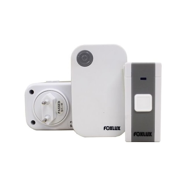 Campainha Acion. Bat. Bivolt sem Fio - FOXLUX Campainha Acion. Bat. Bivolt sem Fio - FOXLUX