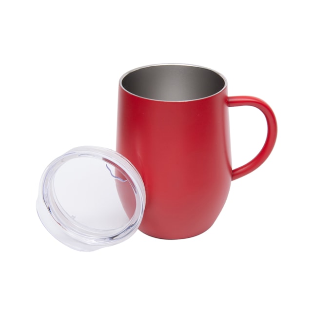 Caneca Térmica Inox com Tampa 350ml Mimo Style Vermelho