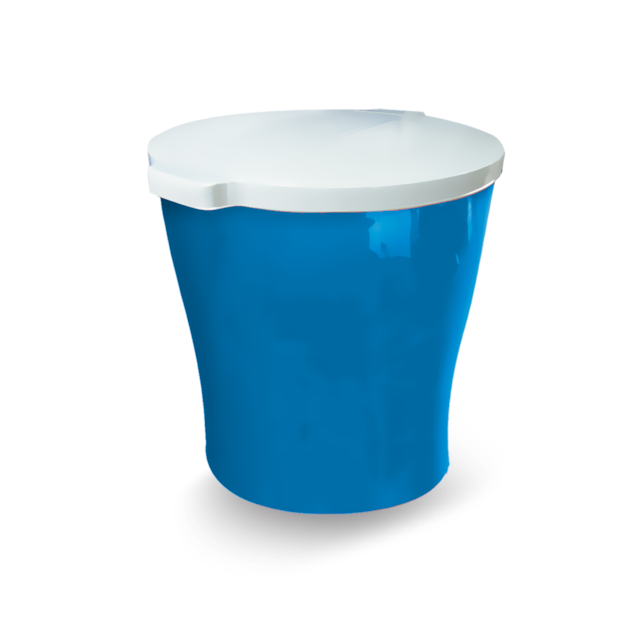 Canister Redondo P/ Ração 3,5 Kg Azul Canister Redondo P/ Ração 3,5 Kg Azul