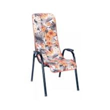 Capa De Cadeira De Varanda Com Amarração Jardim Texturato Capa De Cadeira De Varanda Com Amarração Jardim Texturato