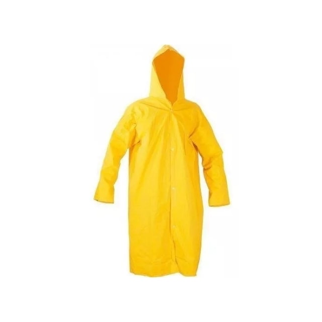 Capa de Chuva PVC Amarela G com Forro - Worker