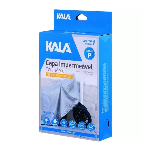Capa Impermeável para Motos P 183x89x122cm - KALA Capa Impermeável para Motos P 183x89x122cm - KALA