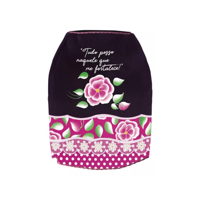 Capa Para Botijão Bujão 13 Kg Preto E Rosa Cozinha Proteção Capa Para Botijão Bujão 13 Kg Preto E Rosa Cozinha Proteção